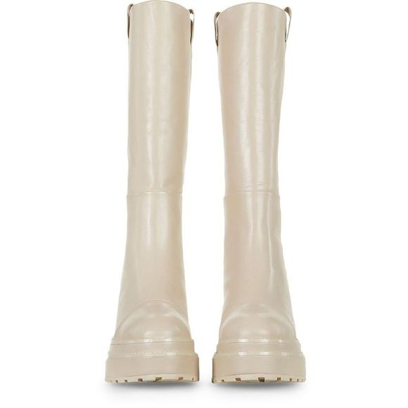 Cult Gaia Womens Hana Boot Beige Leather Tall Knee-High Boots Shoes NWT - Picture 2 of 10